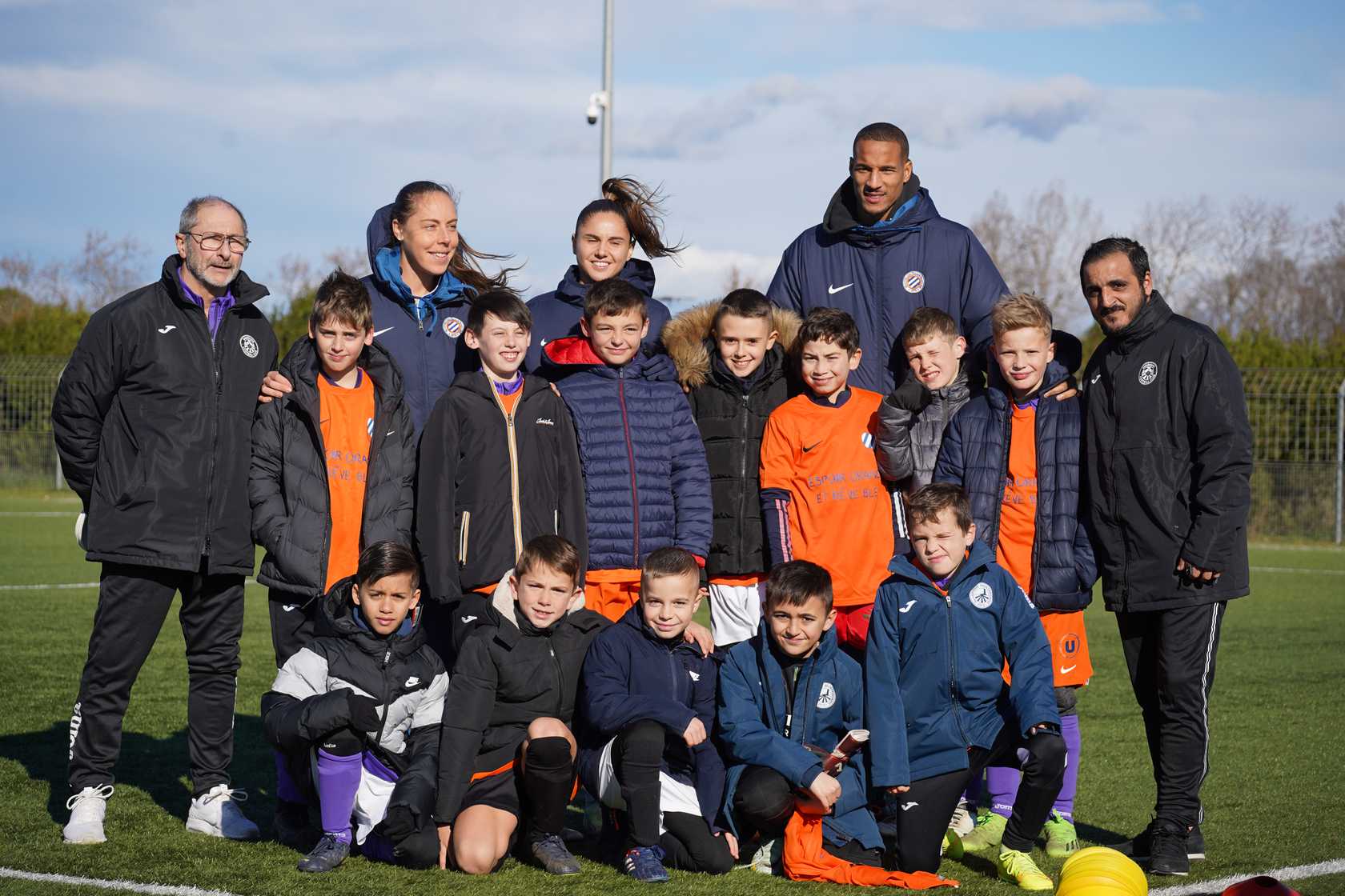 Coach MHSC avec les U11 de l'US Colombiers
