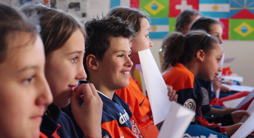 Sur les bancs de l'école à Lunel
