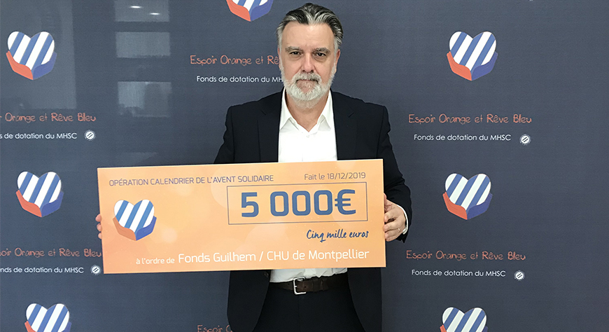 5000€ pour le projet de Maison de parents au CHU de Montpellier