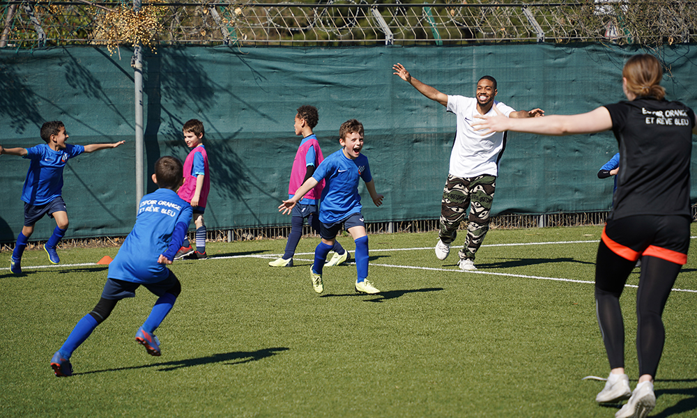 Coach MHSC avec les U7 et U8 du FC Laverune