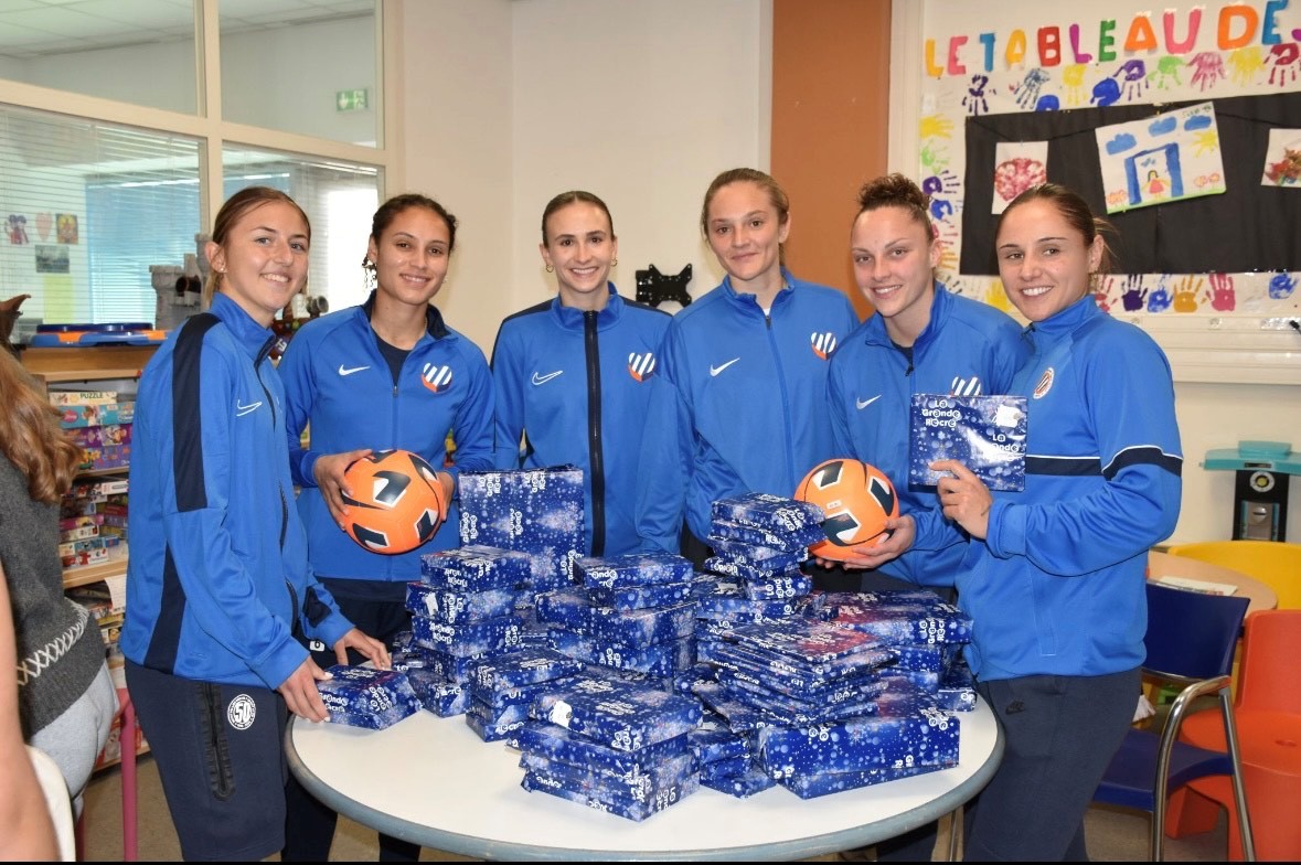 Nos joueuses en visite à l'Institut Saint Pierre